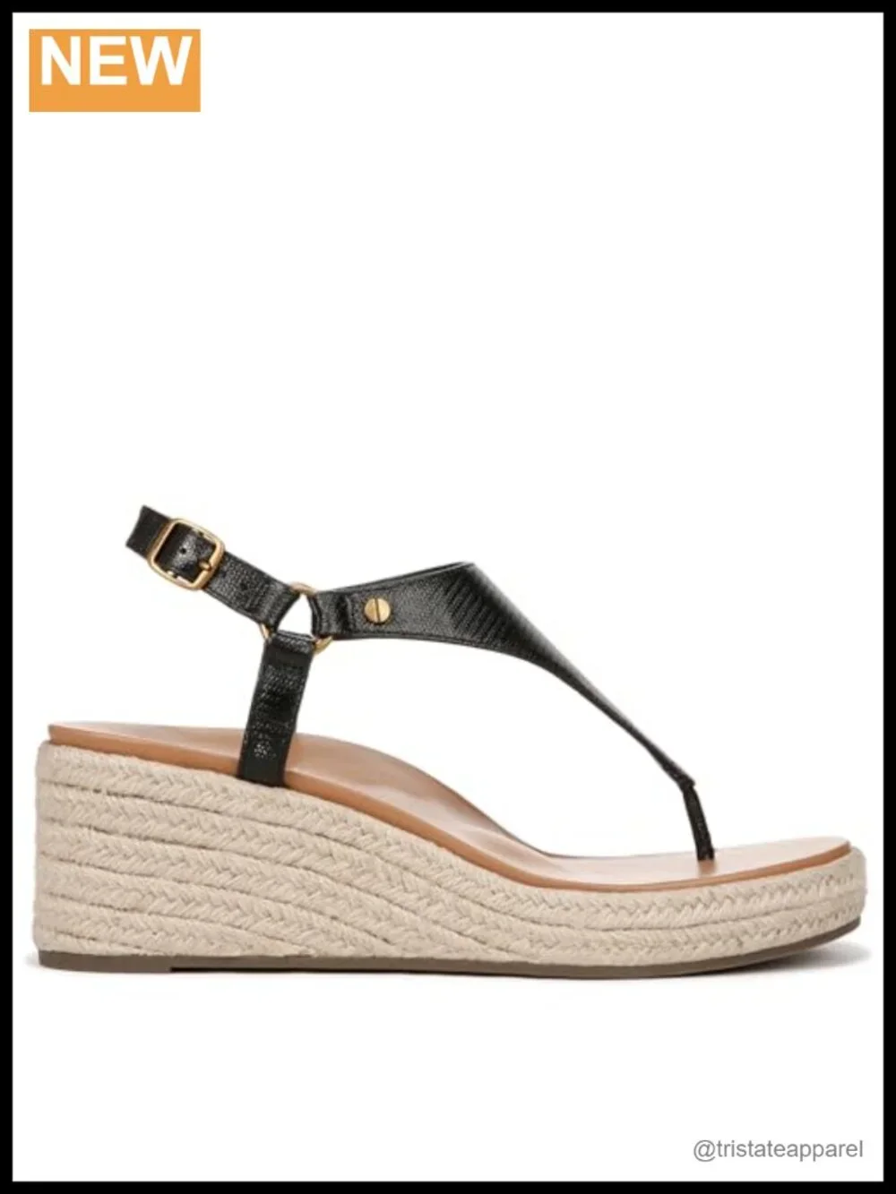Vionic Kirra Wedge Sandal Leather Slingback Arch Support